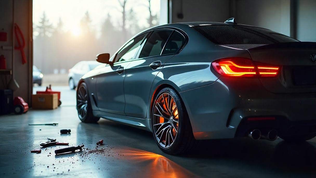 Pkw mit Getriebeschaden in einer Werkstatt in Bottrop; Leitfaden zum fairen Verkauf.